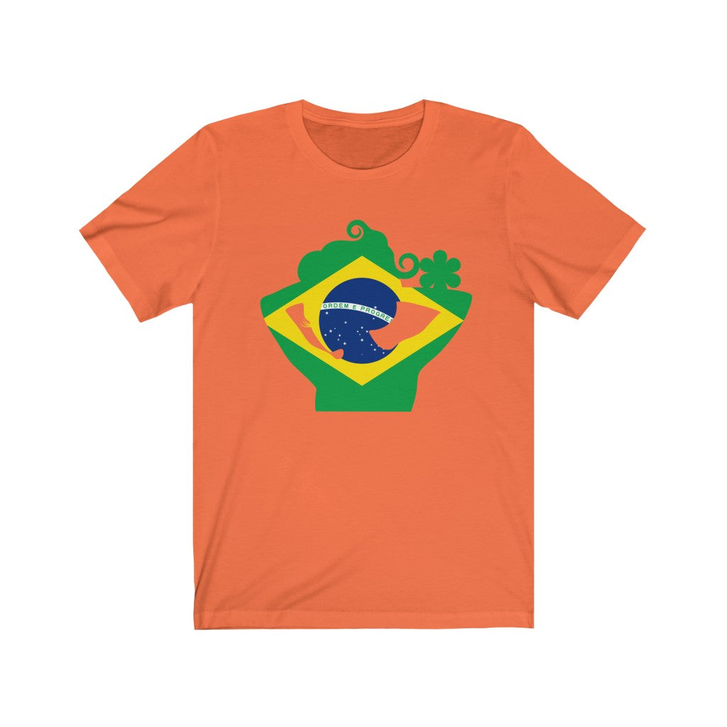 Brazil Lady Flag Premium Tee - Unisex