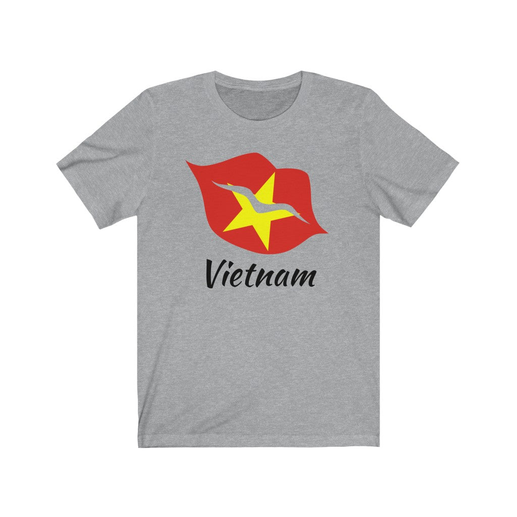 Vietnam Lips Flag Premium Tee 1 - Unisex