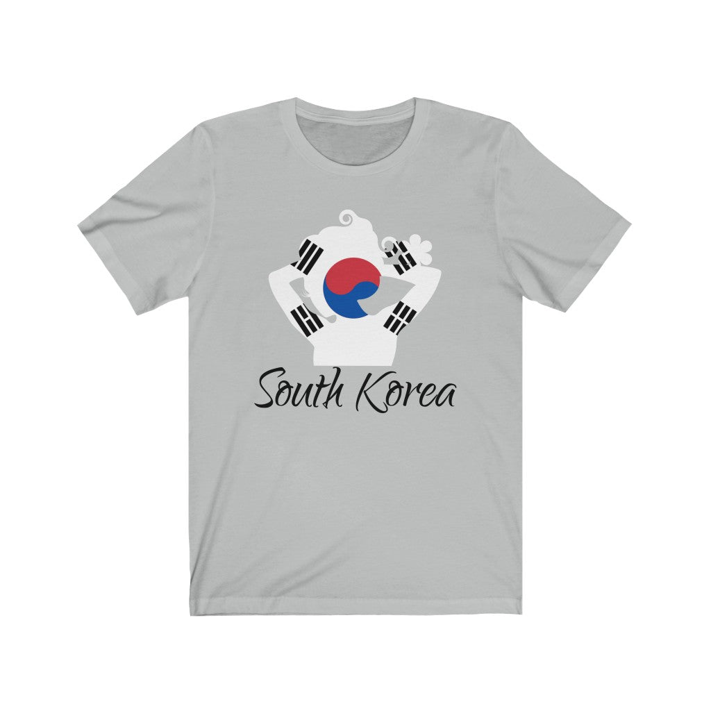 South Korea Lady Flag Premium Tee 1 - Unisex
