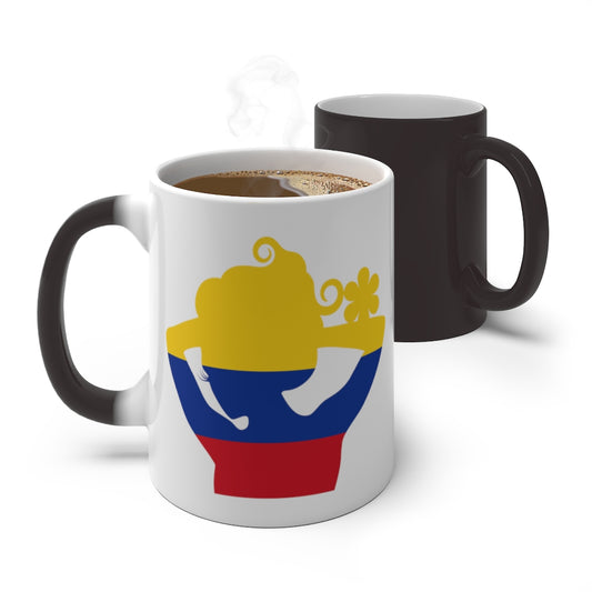 Colombia Lady Color Changing Mug