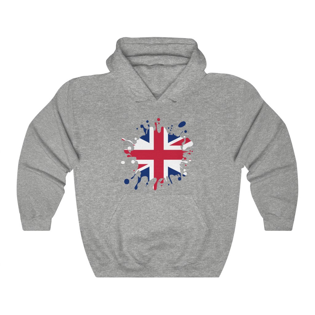 United Kingdom Splat Flag Hoodie Sweatshirt - Unisex
