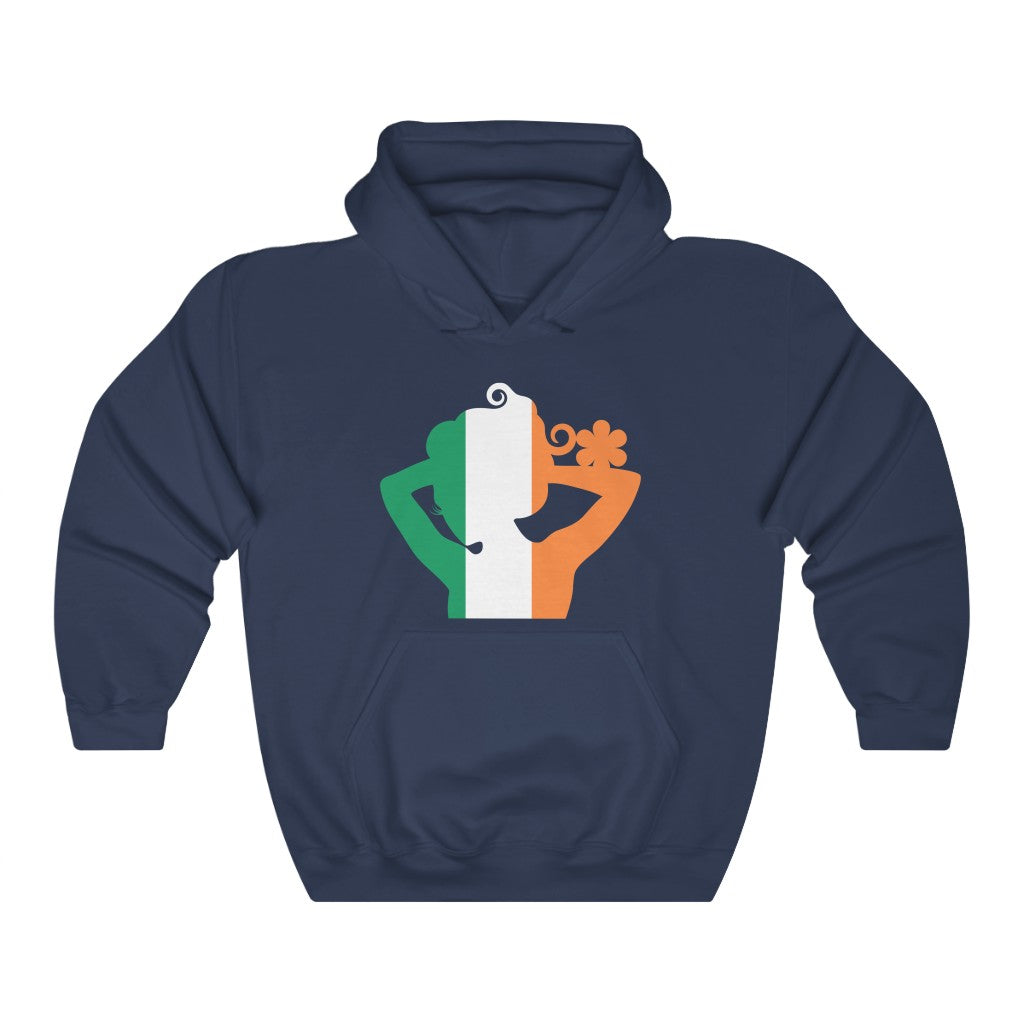 Ireland Lady Flag Hoodie Sweatshirt - Unisex