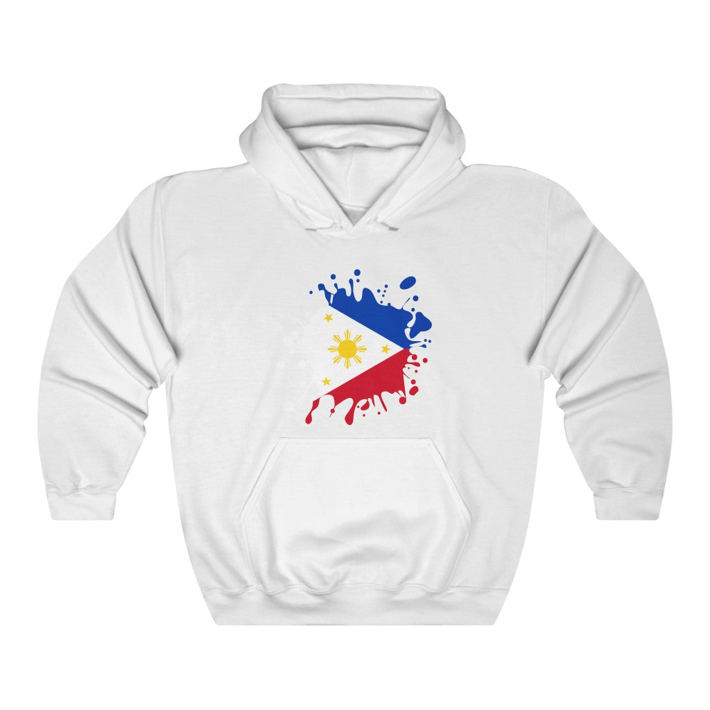 Philippines Splat Flag Hoodie Sweatshirt - Unisex