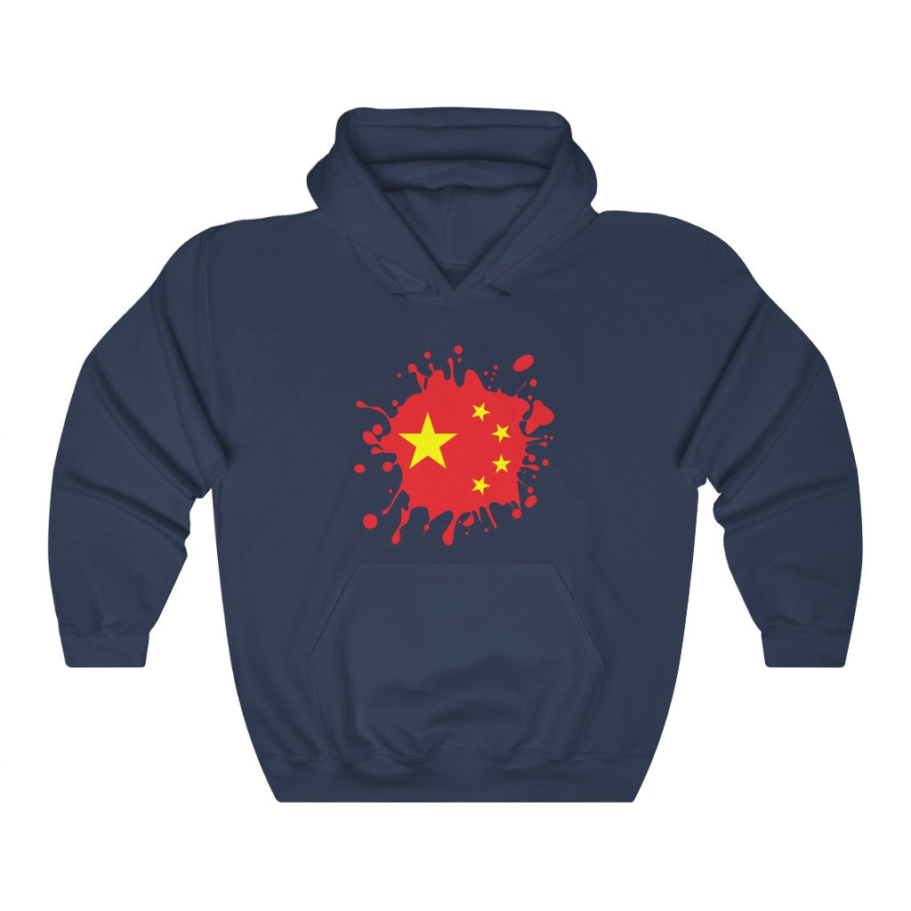 China Splat Flag Hoodie Sweatshirt - Unisex