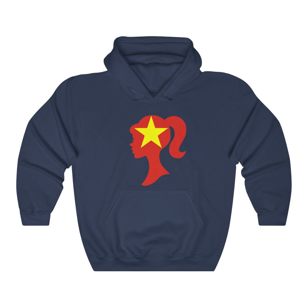 Vietnam Girl Flag Hoodie Sweatshirt - Unisex