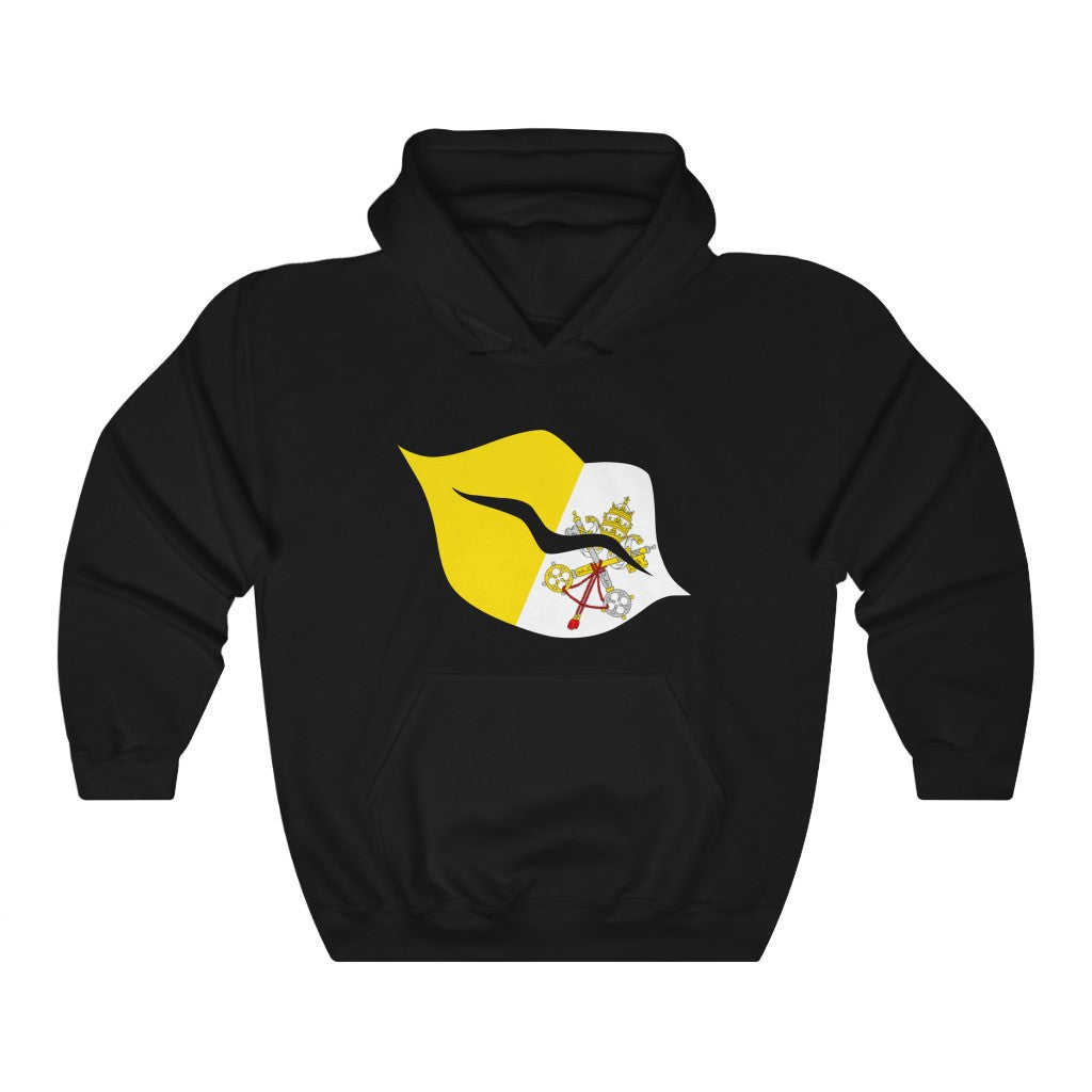 Holy See Lips Flag Hoodie Sweatshirt - Unisex