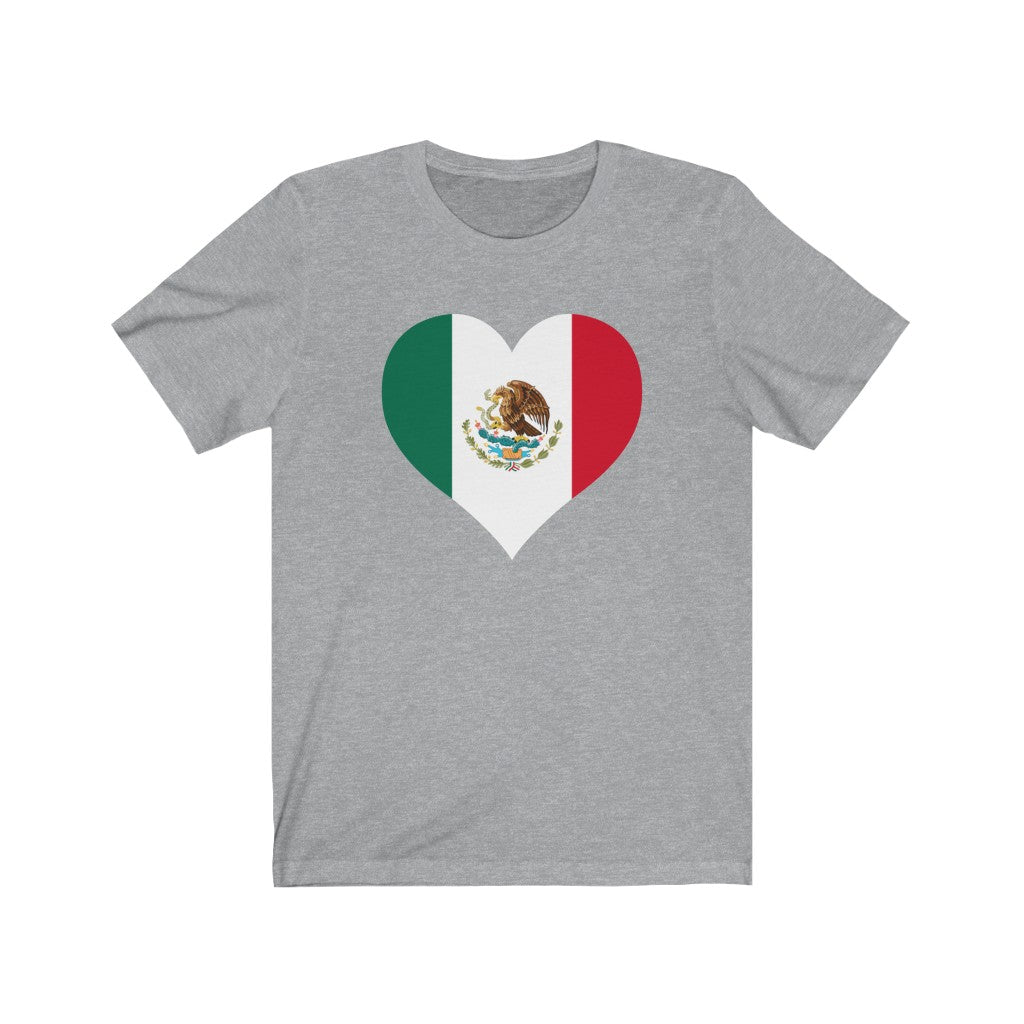 Mexico Heart Flag Premium Tee - Unisex