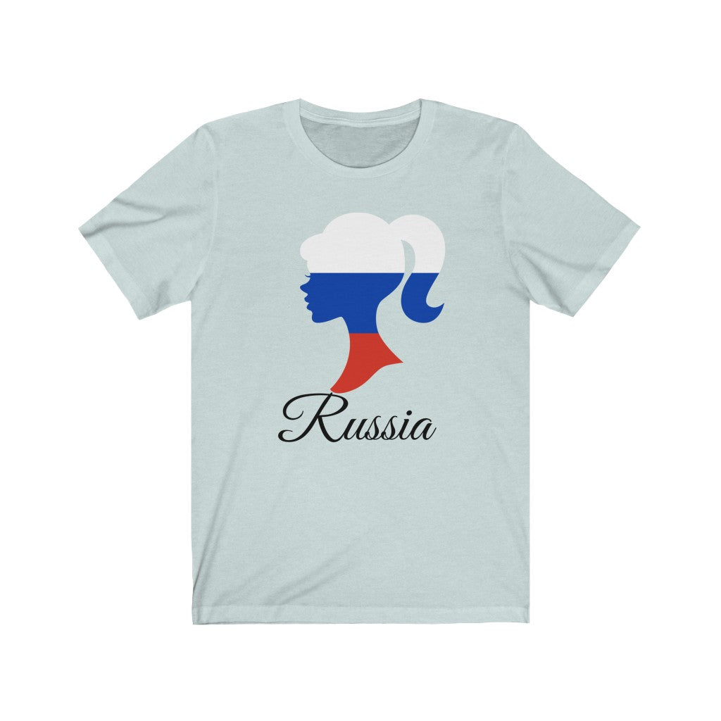 Russia Girl Flag Premium Tee 1 - Unisex