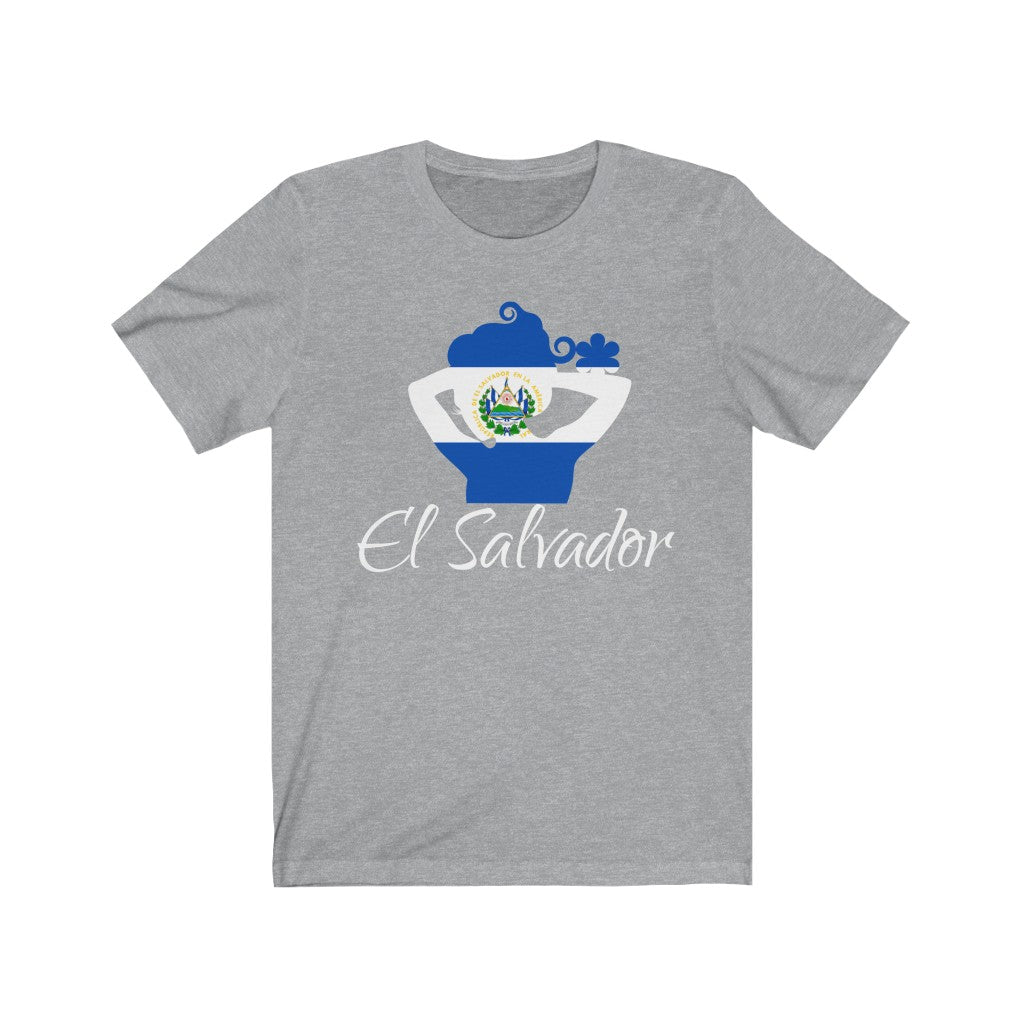 El Salvador Lady Flag Premium Tee 2 - Unisex