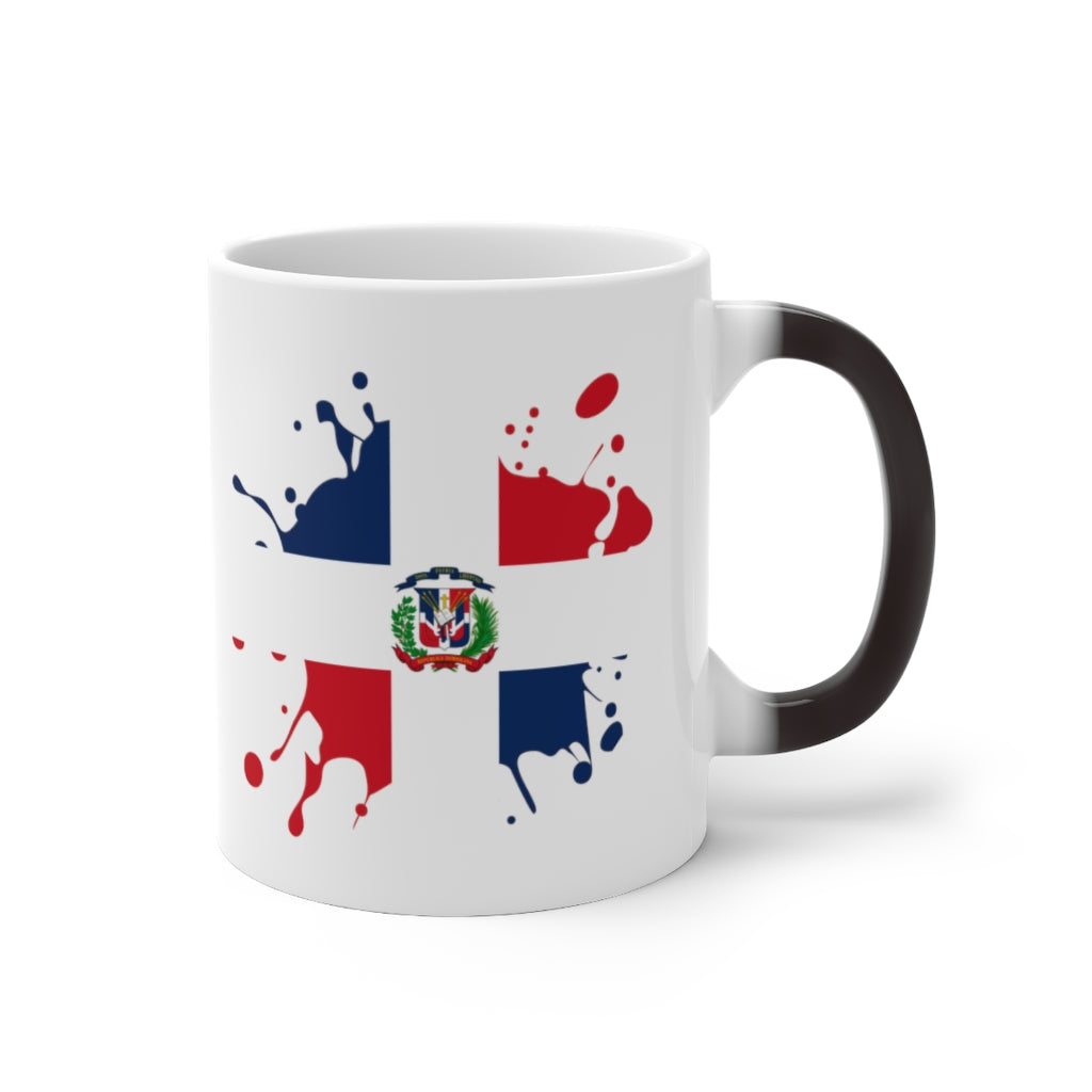 Dominican Republic Splat Color Changing Mug