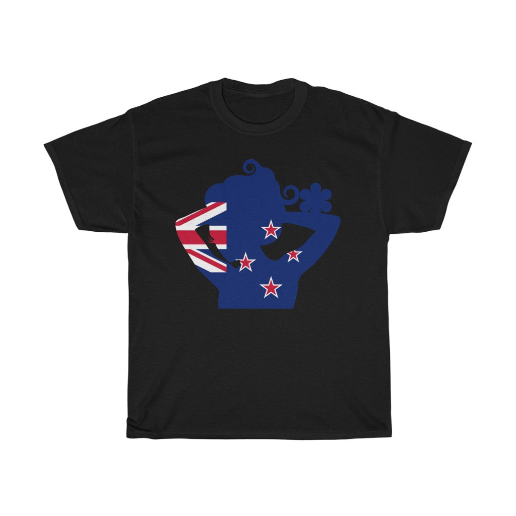 New Zealand Lady Flag Standard Tee - Unisex