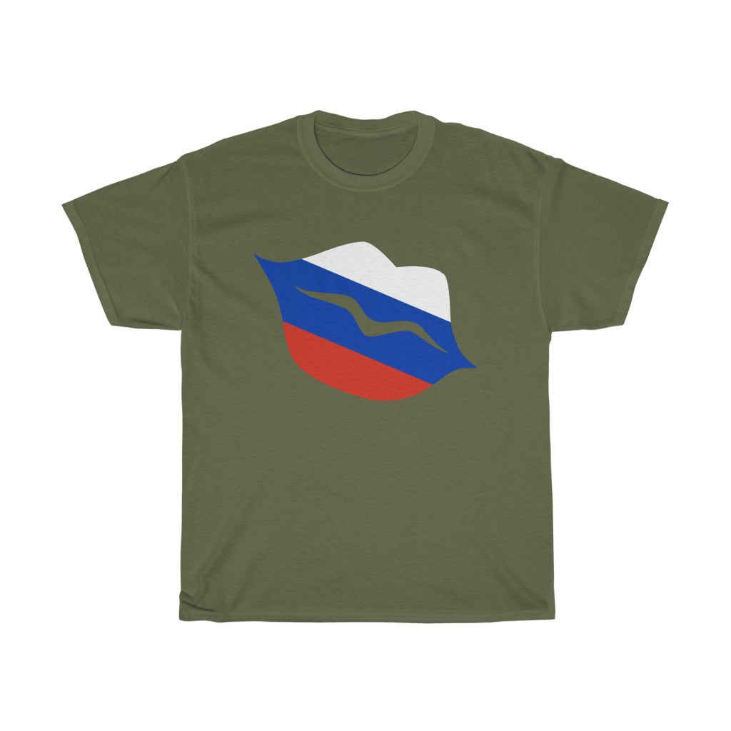 Russia Lips Flag Standard Tee - Unisex