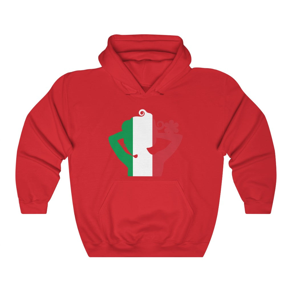 Italy Lady Flag Hoodie Sweatshirt - Unisex