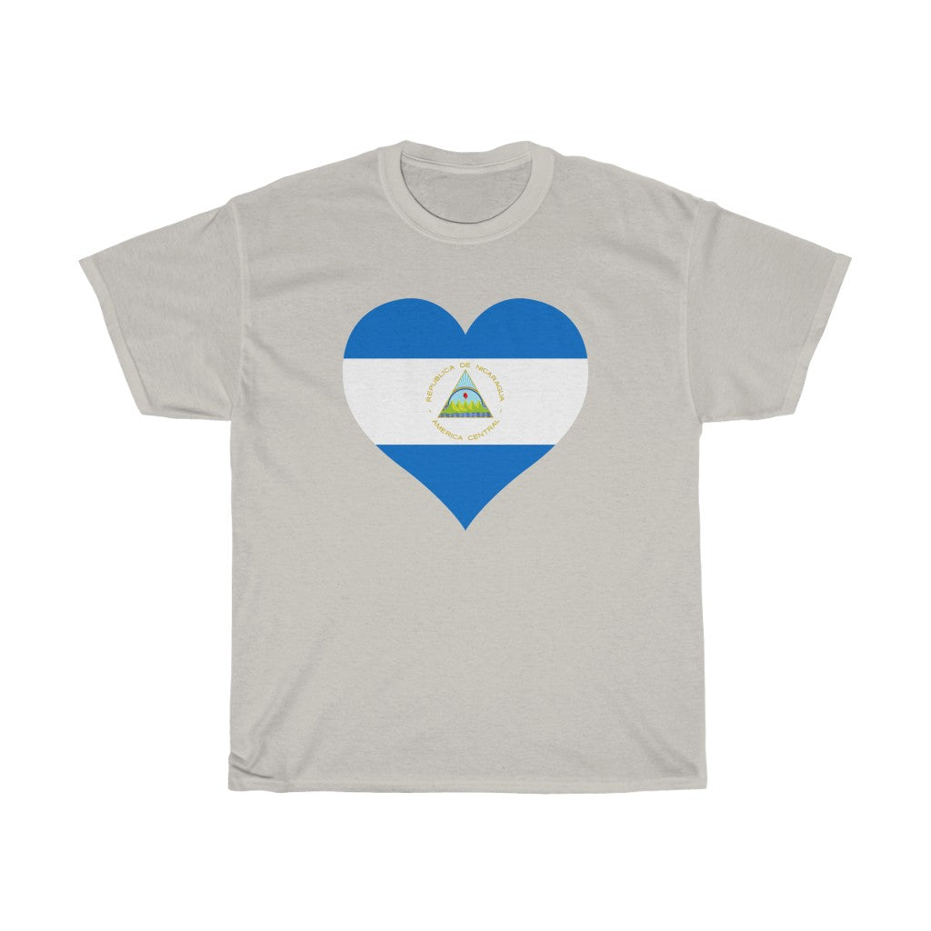 Nicaragua Heart Flag Standard Tee - Unisex