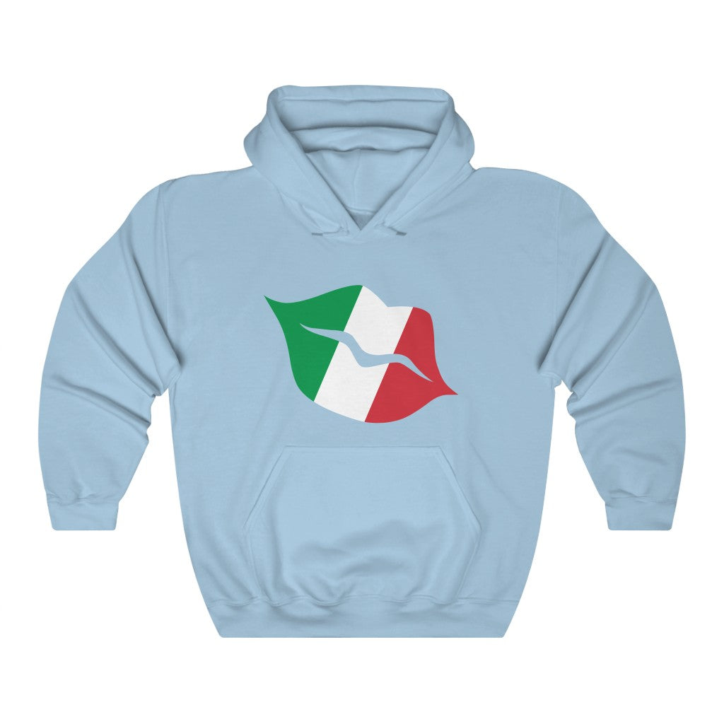Italy Lips Flag Hoodie Sweatshirt - Unisex