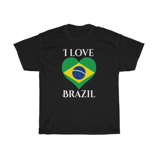 Brazil Heart Flag Standard Tee 2 - Unisex