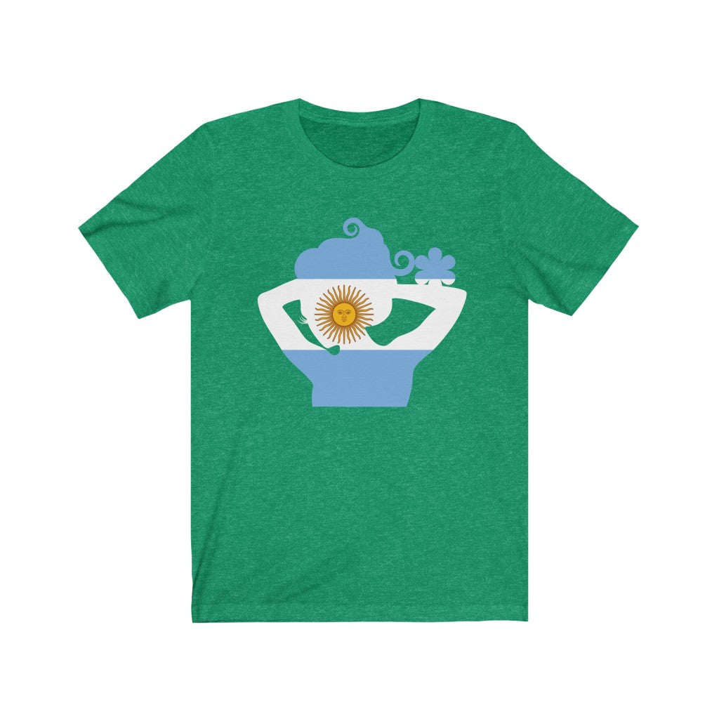 Argentina Lady Flag Premium Tee - Unisex