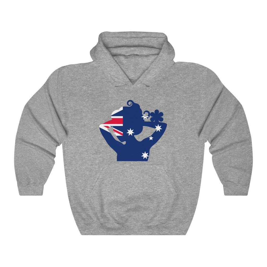 Australia Lady Flag Hoodie Sweatshirt - Unisex