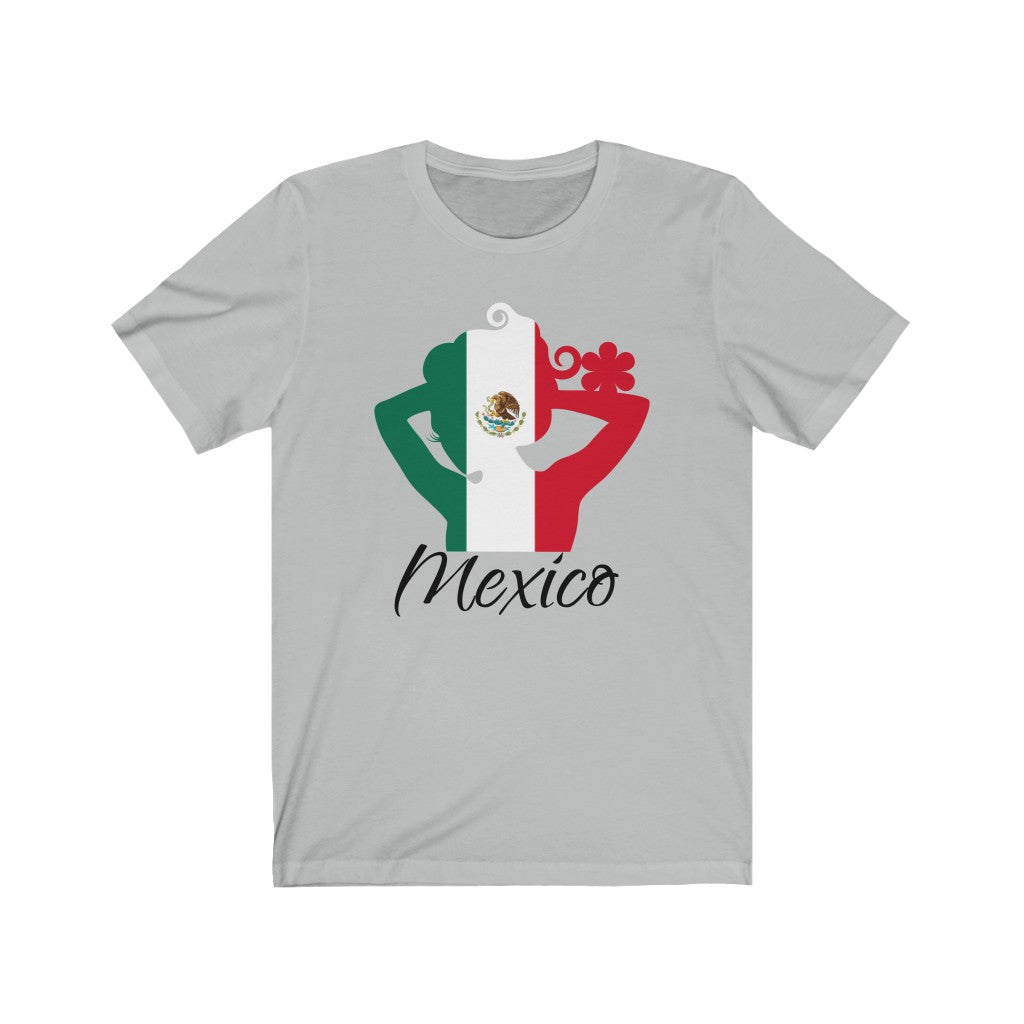 Mexico Lady Flag Premium Tee 1 - Unisex