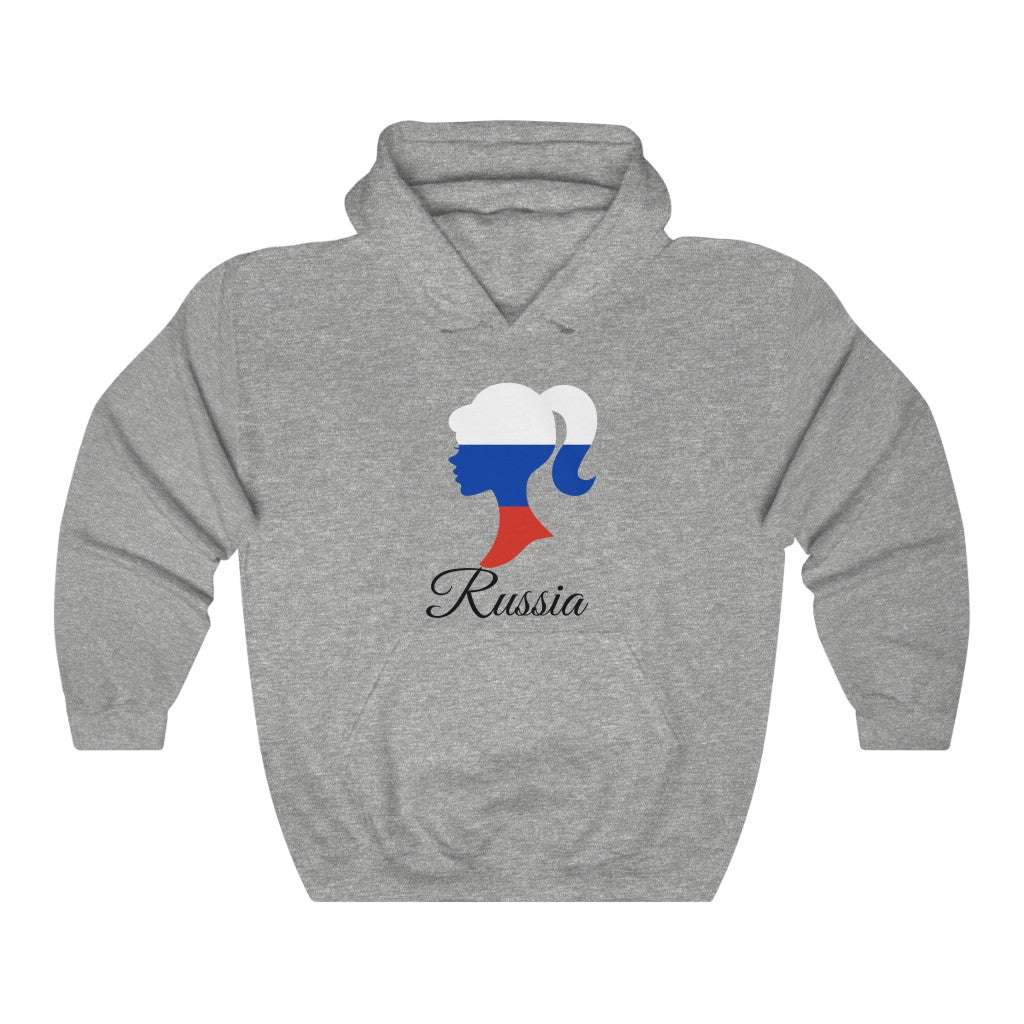 Russia Girl Flag Hoodie Sweatshirt 1 - Unisex
