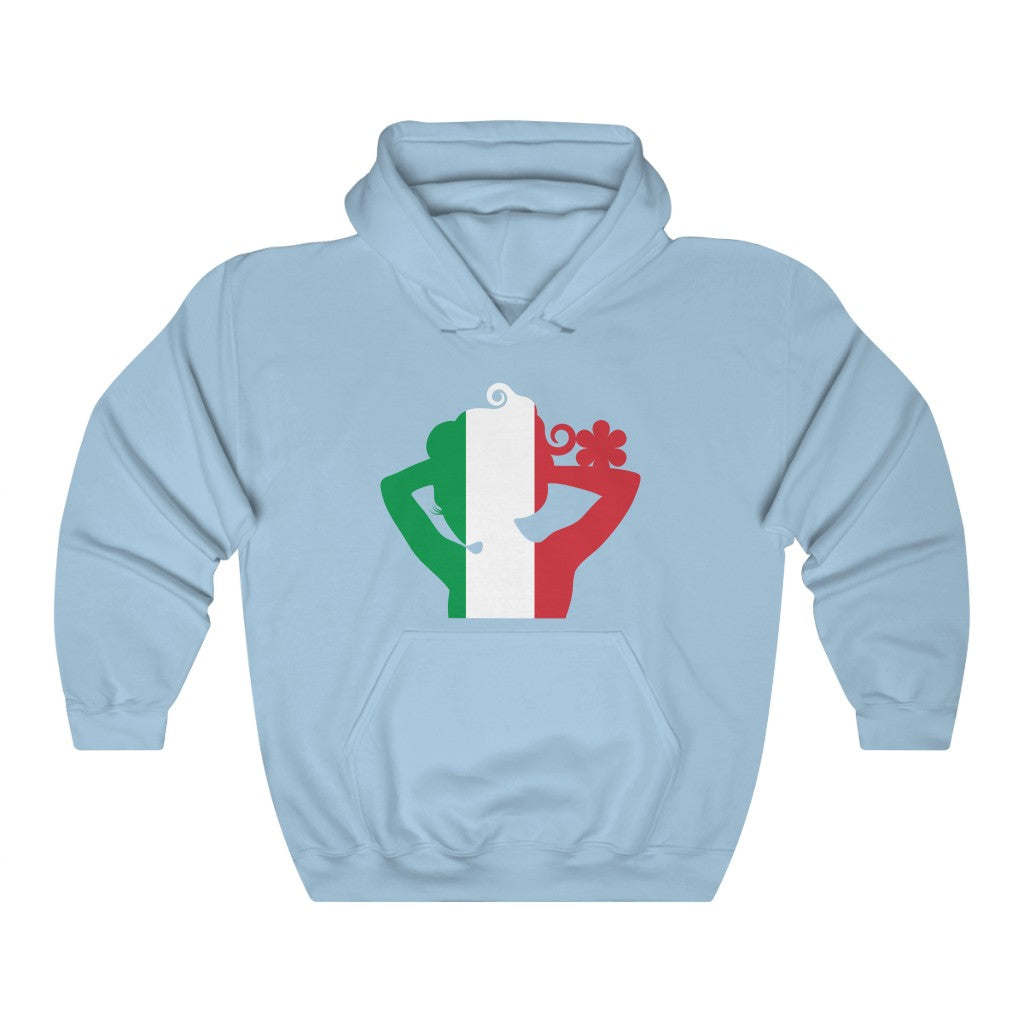 Italy Lady Flag Hoodie Sweatshirt - Unisex