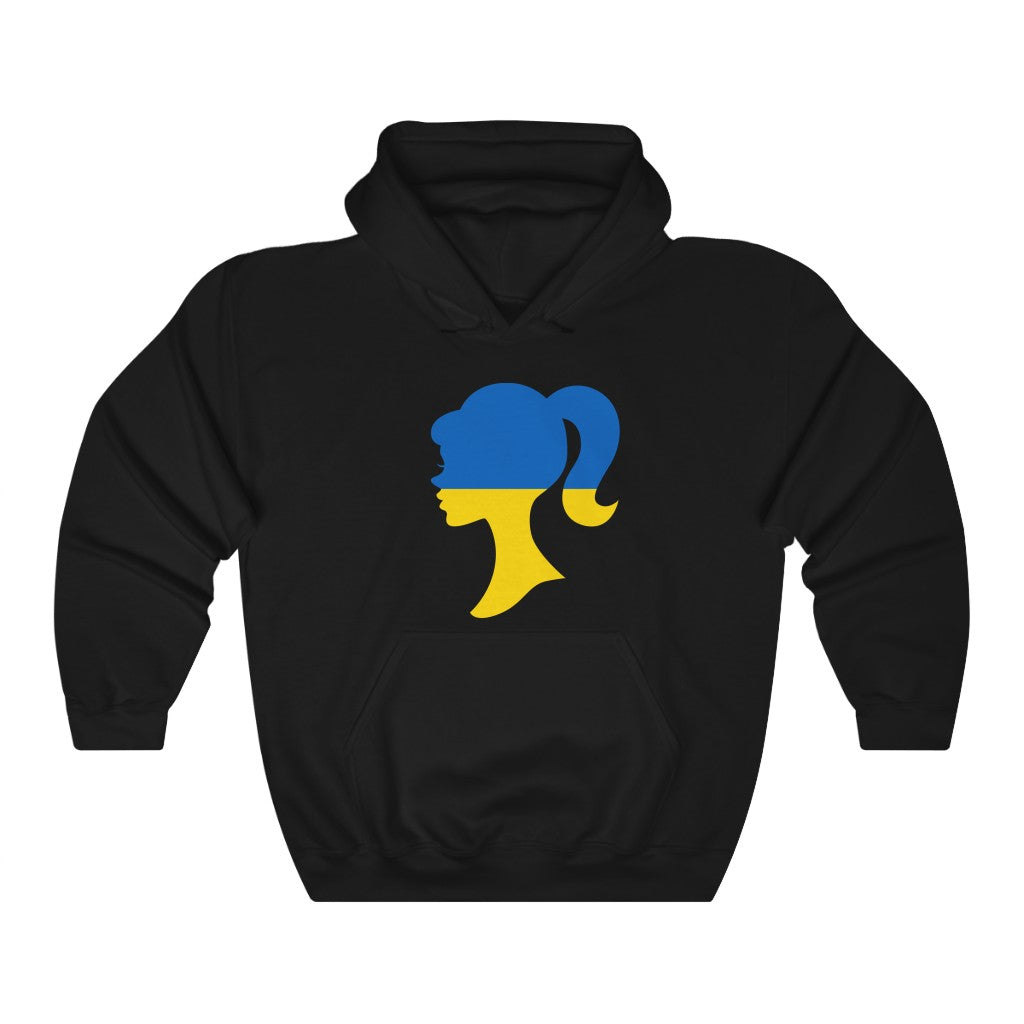 Ukraine Girl Flag Hoodie Sweatshirt - Unisex