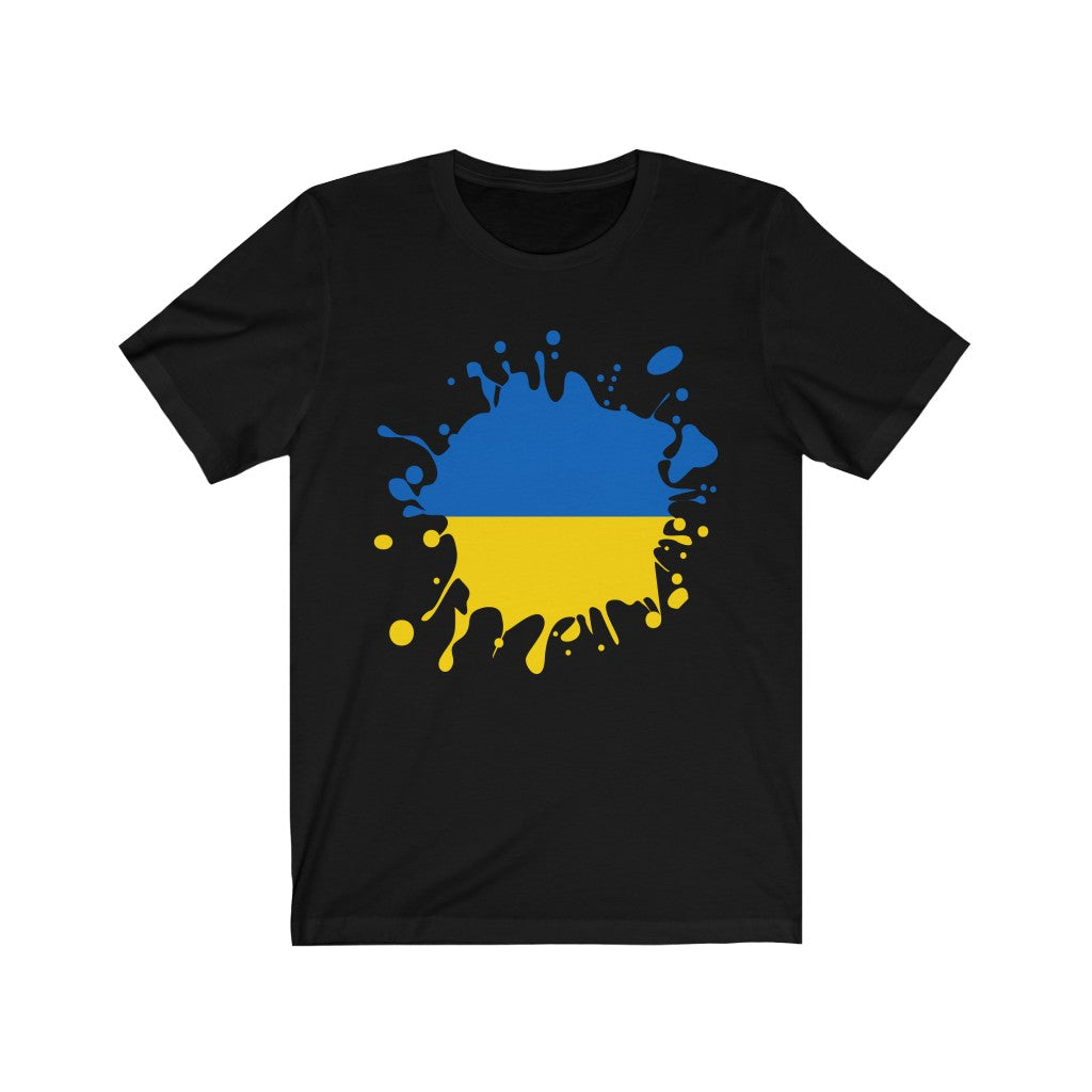 Ukraine Splat Flag Premium Tee - Unisex