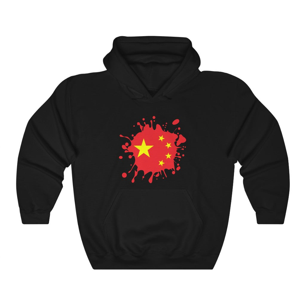 China Splat Flag Hoodie Sweatshirt - Unisex