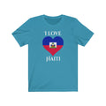 Haiti Heart Flag Premium Tee 2 - Unisex