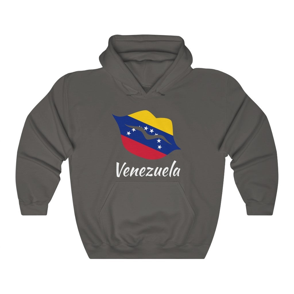 Venezuela Lips Flag Hoodie Sweatshirt 2 - Unisex