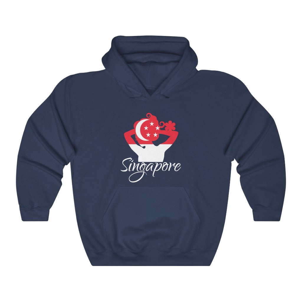 Singapore Lady Flag Hoodie Sweatshirt 2 - Unisex
