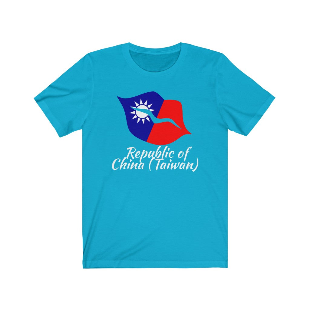 Republic of China - Taiwan Lips Flag Premium Tee 2 - Unisex
