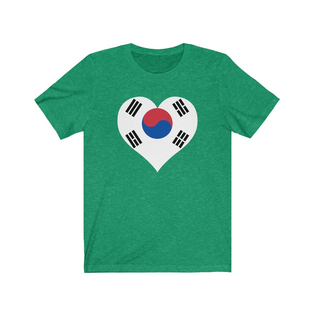 South Korea Heart Flag Premium Tee - Unisex