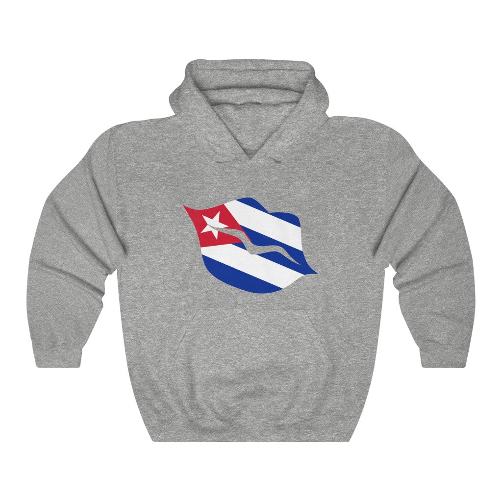Cuba Lips Flag Hoodie Sweatshirt - Unisex