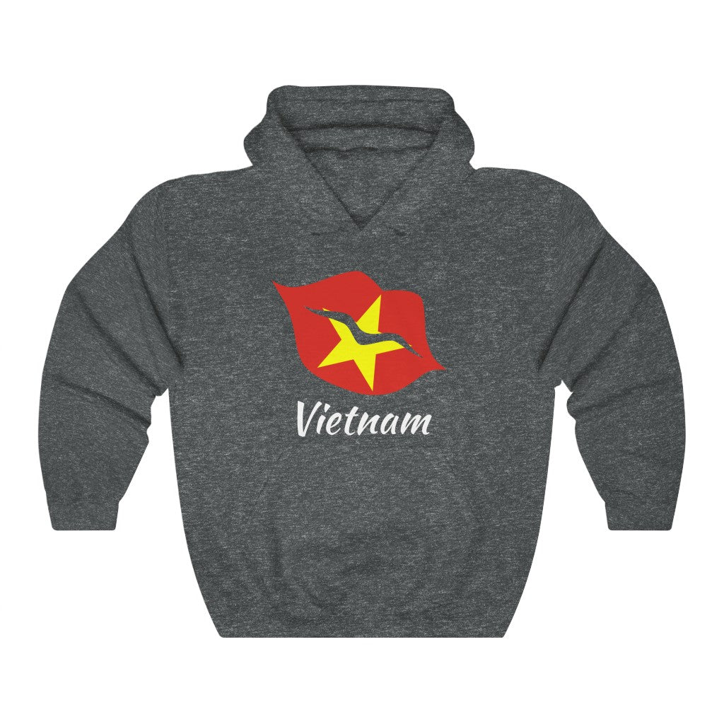 Vietnam Lips Flag Hoodie Sweatshirt 2 - Unisex