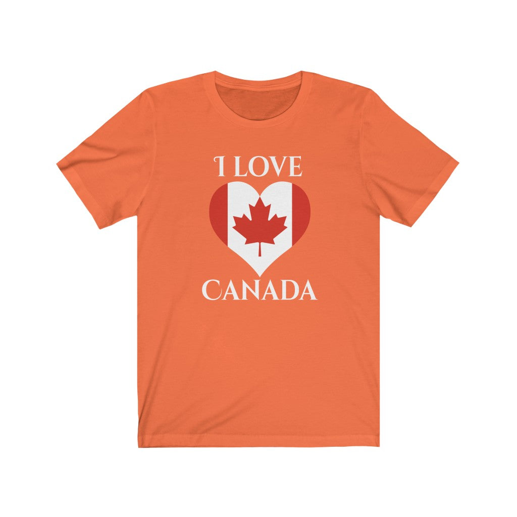 Canada Heart Flag Premium Tee 2 - Unisex