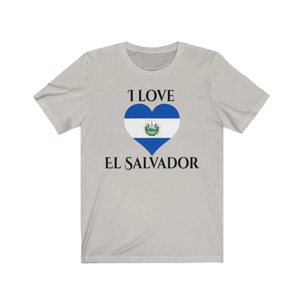 El Salvador Heart Flag Premium Tee 1 - Unisex
