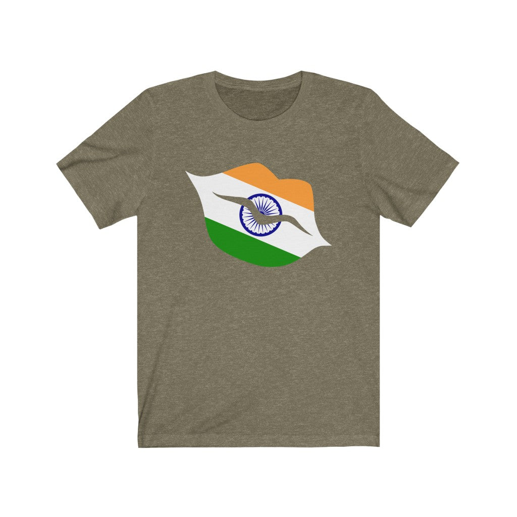 India Lips Flag Premium Tee - Unisex