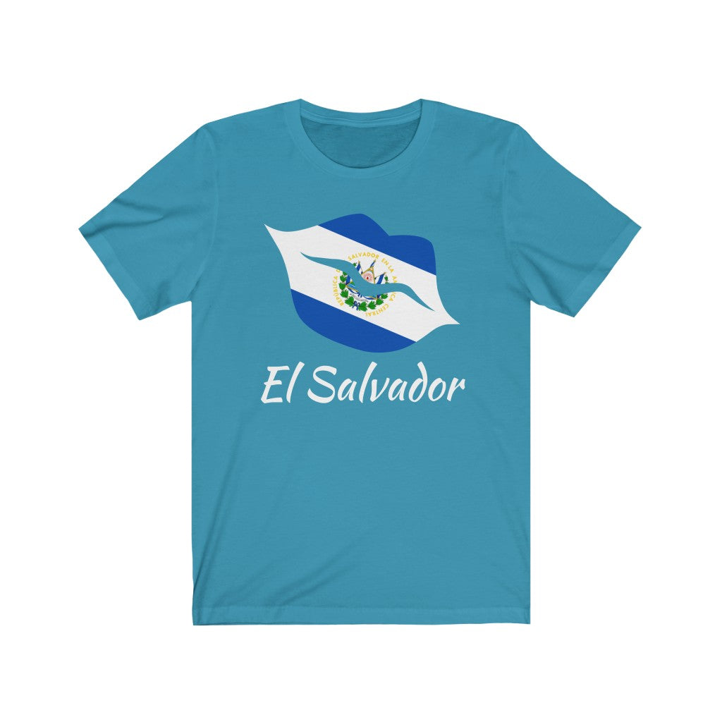 El Salvador Lips Flag Premium Tee 2 - Unisex