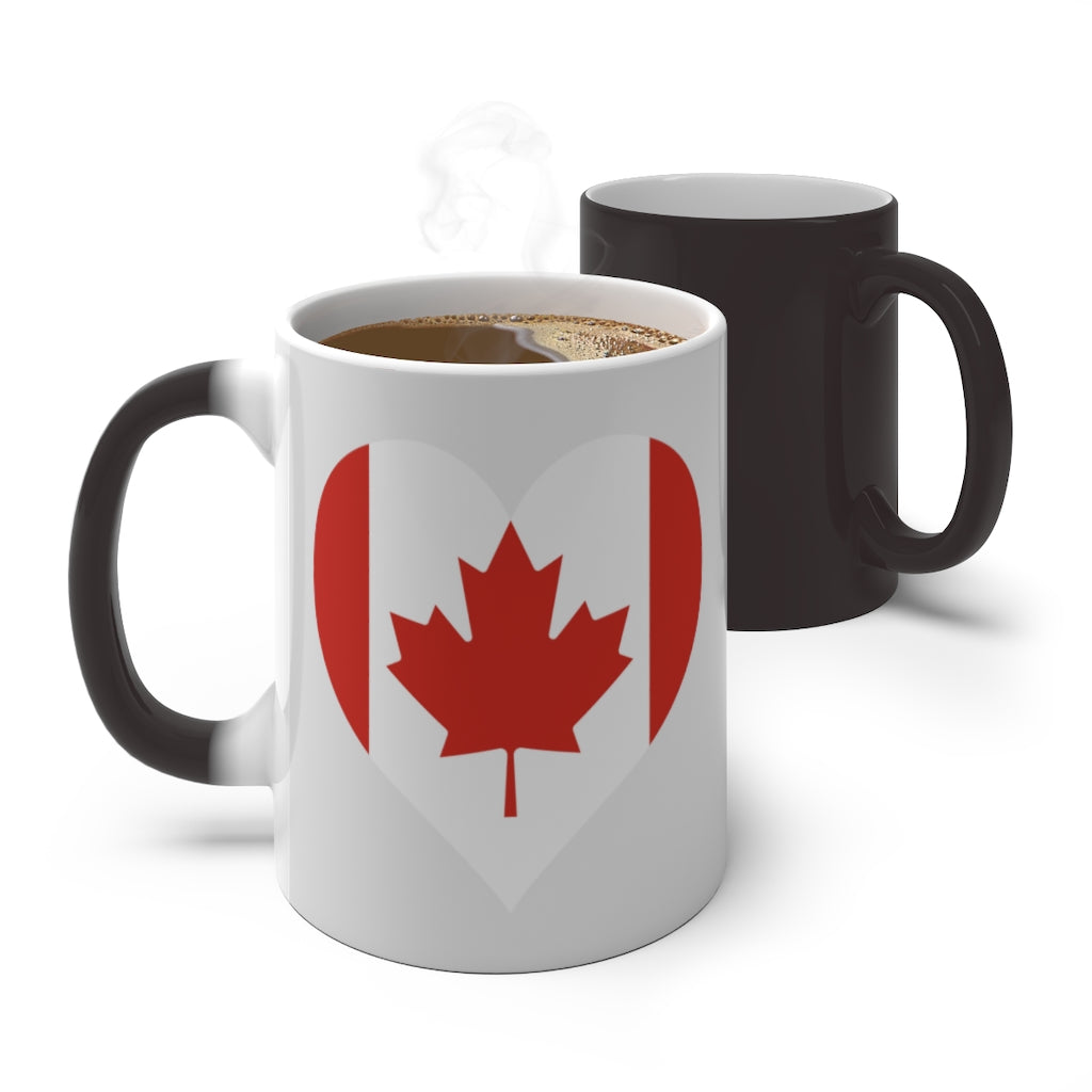 Canada Heart Color Changing Mug
