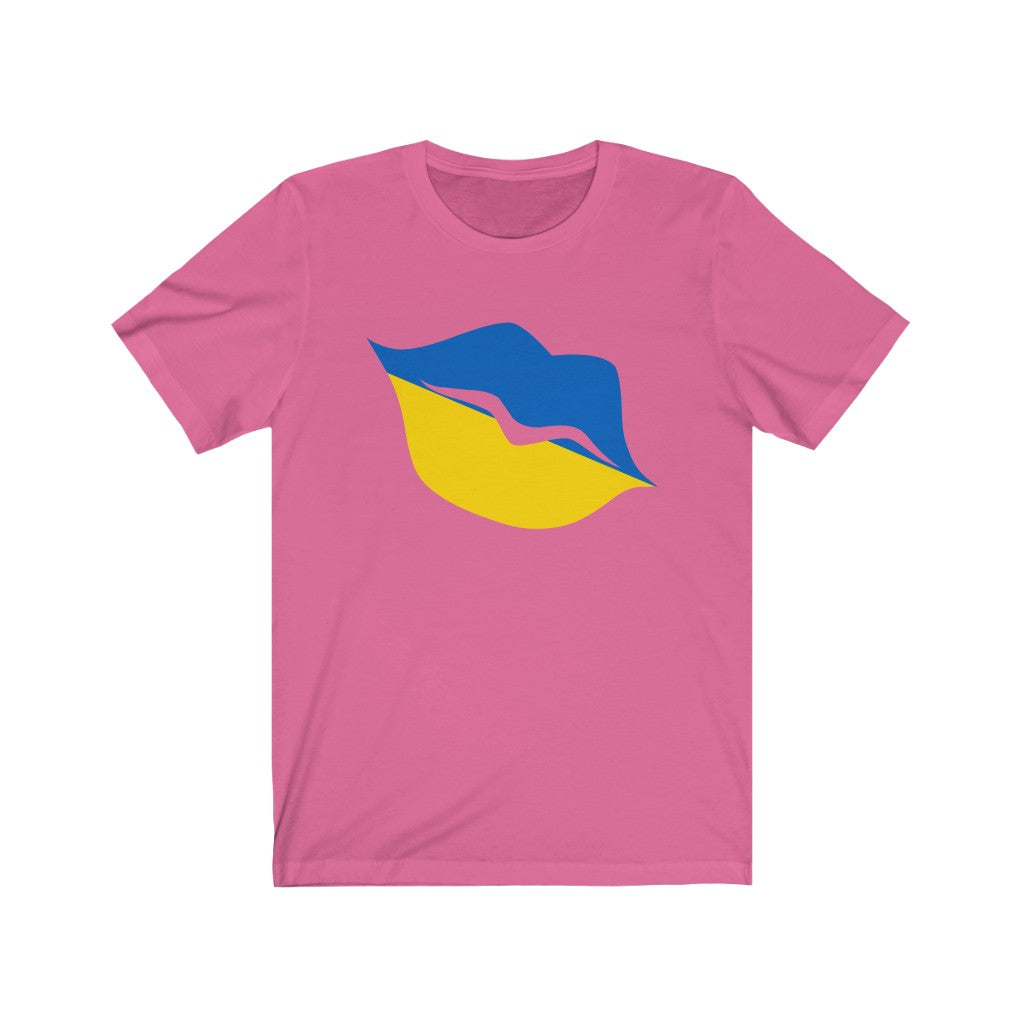 Ukraine Lips Flag Premium Tee - Unisex