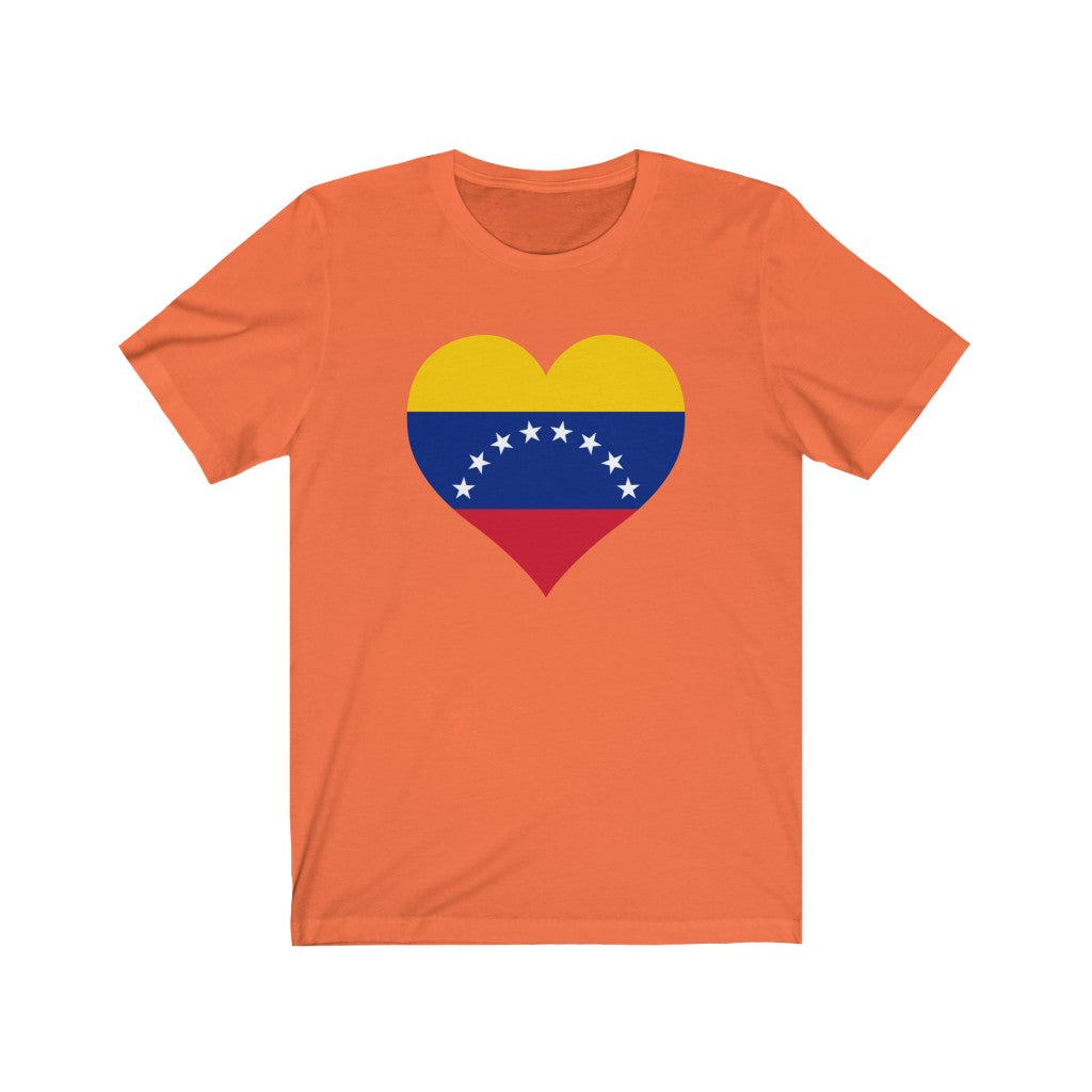 Venezuela Heart Flag Premium Tee - Unisex