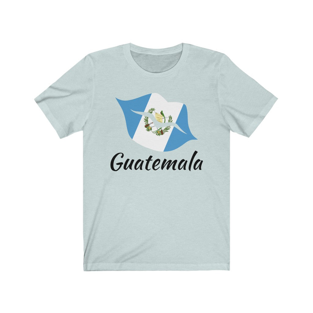 Guatemala Lips Flag Premium Tee 1 - Unisex