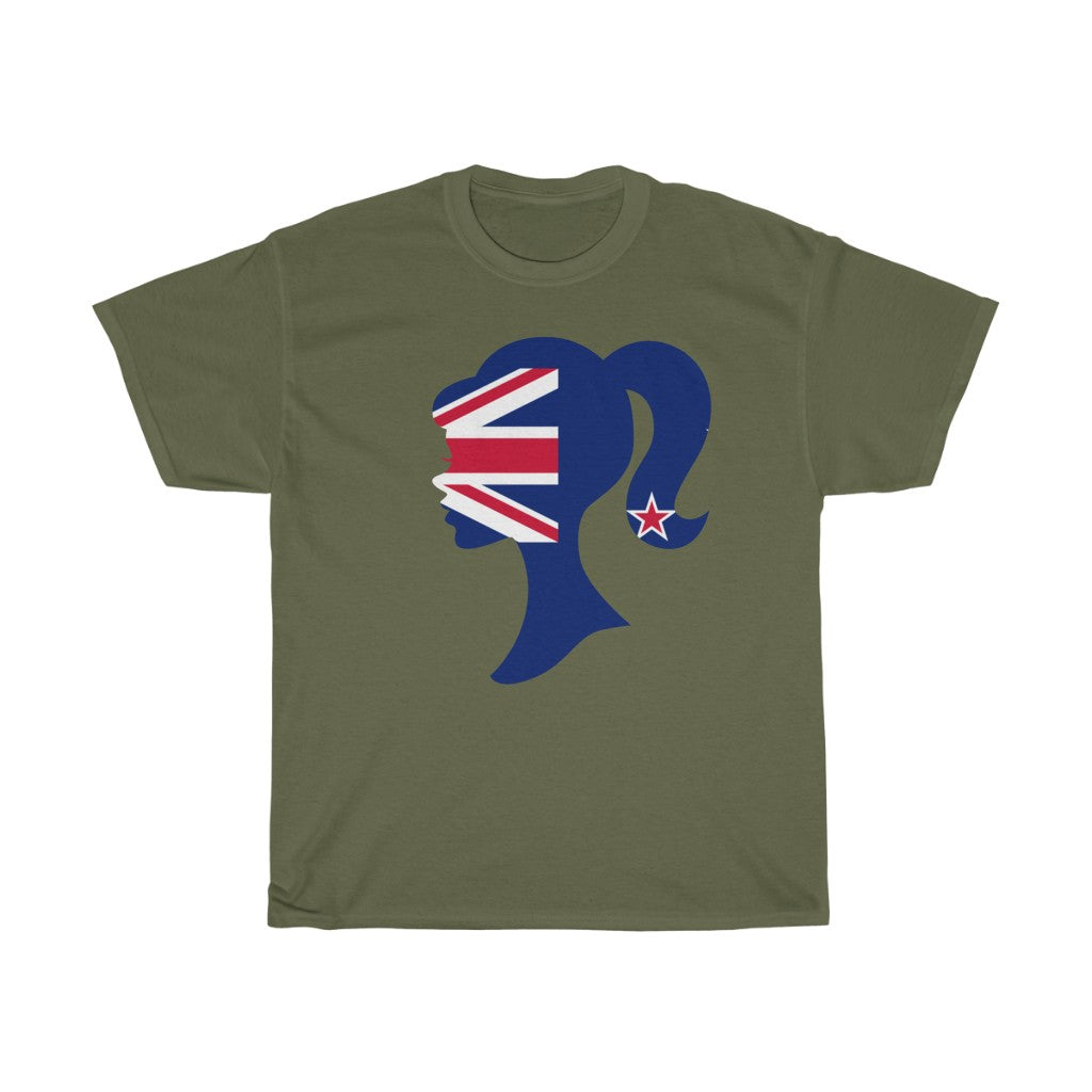 New Zealand Girl Flag Standard Tee - Unisex