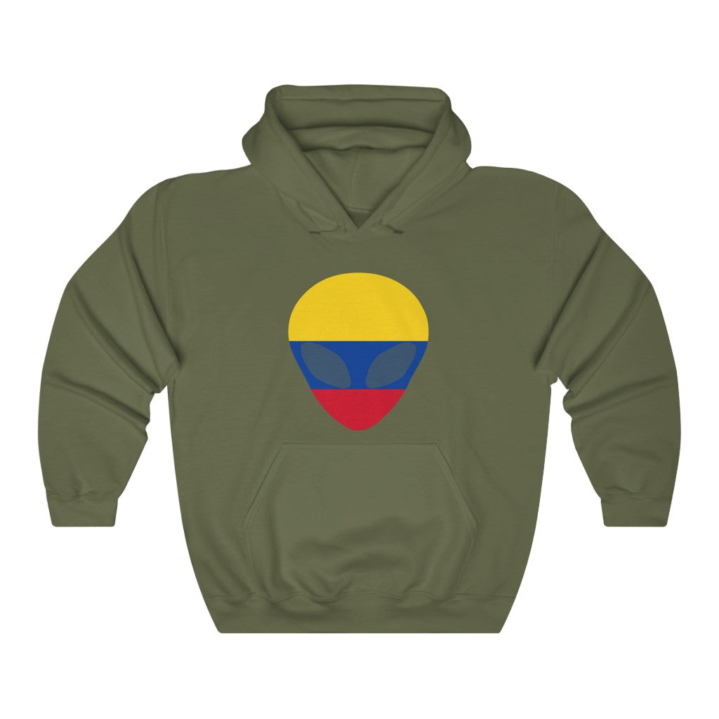 Colombia Alien Flag Hoodie Sweatshirt - Unisex