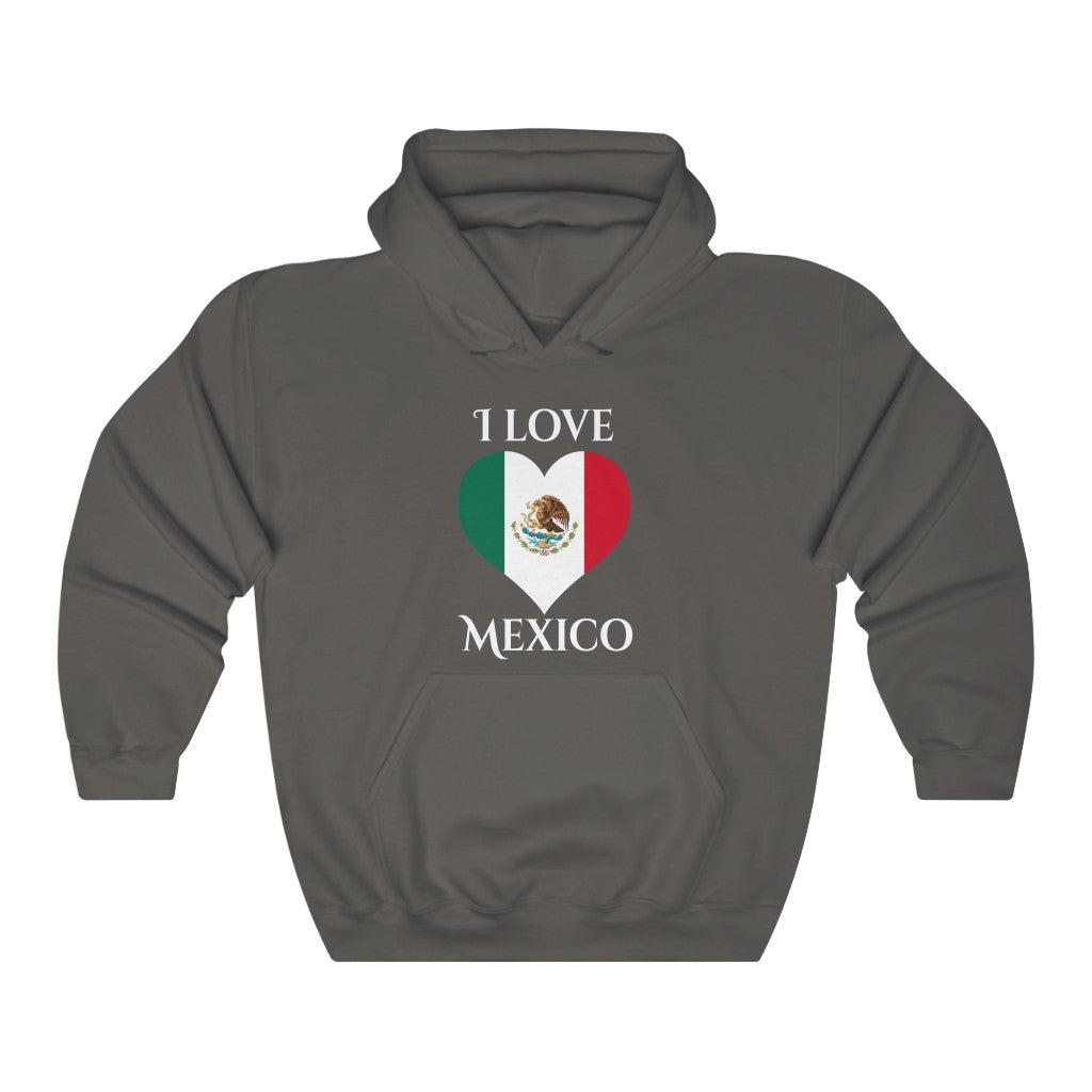 Mexico Heart Flag Hoodie Sweatshirt 2 - Unisex