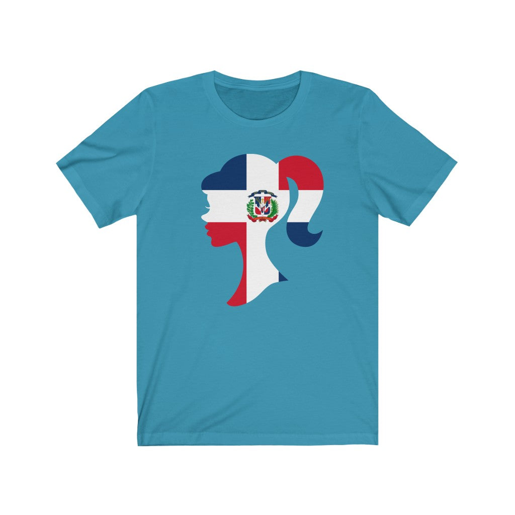 Dominican Republic Girl Flag Premium Tee - Unisex