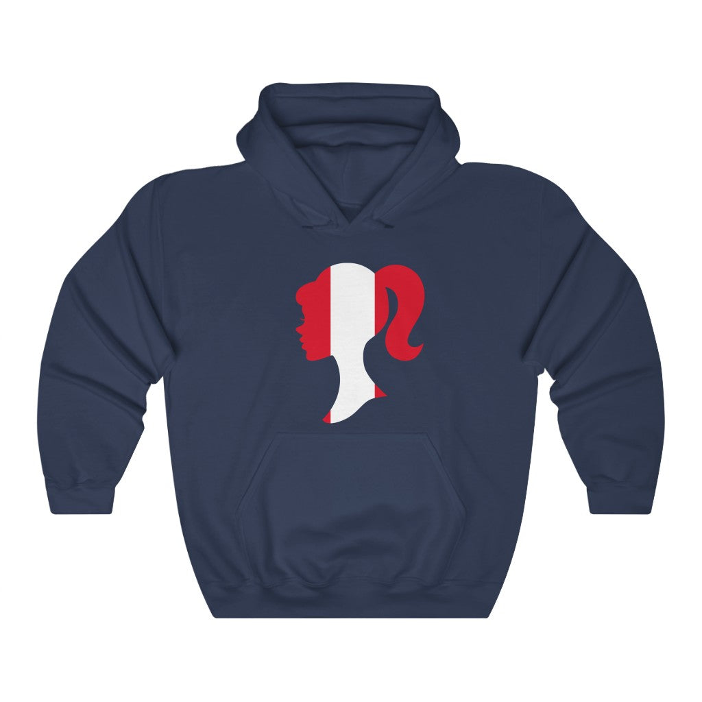 Peru Girl Flag Hoodie Sweatshirt - Unisex