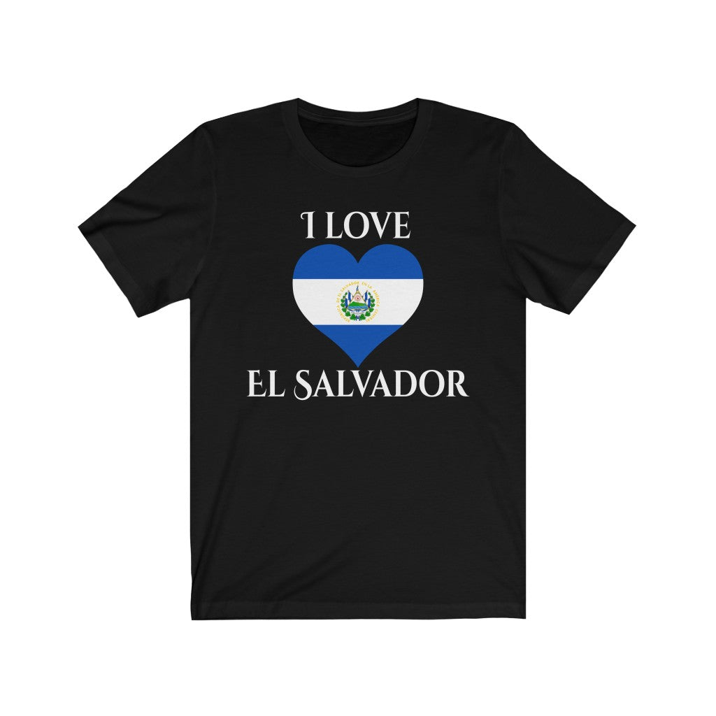 El Salvador Heart Flag Premium Tee 2 - Unisex
