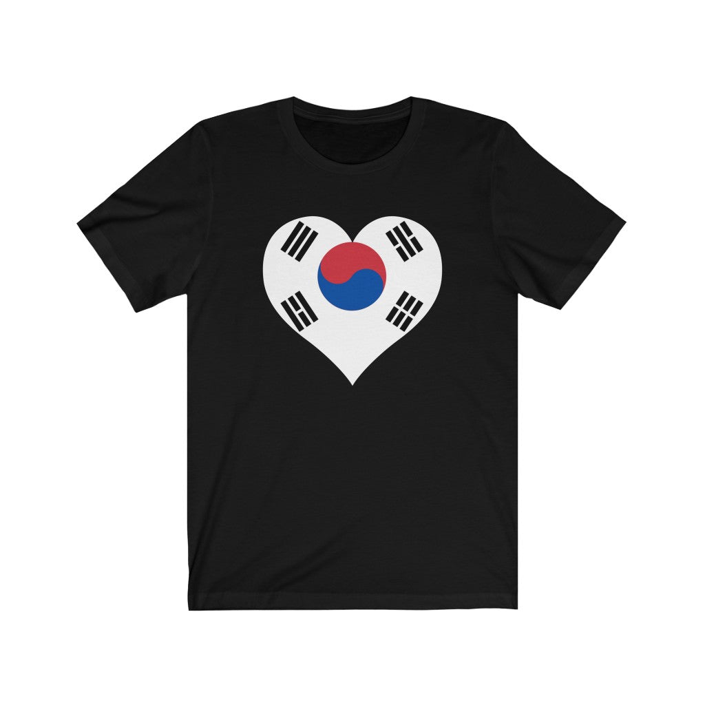 South Korea Heart Flag Premium Tee - Unisex